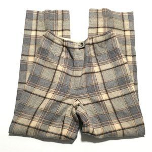 Vintage 1970s Young PENDLETON Plaid High Rise Trouser Pants